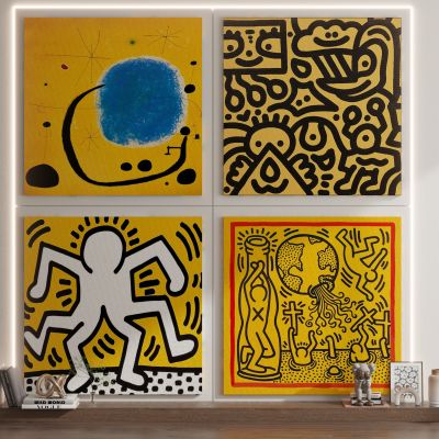 极简抽象现代装饰画儿童房挂画