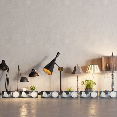 工业风筒灯 台灯