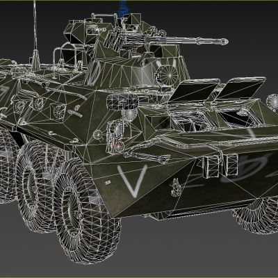 BTR82A装甲运兵车步战车3D模型