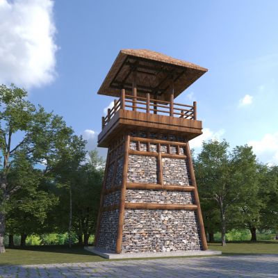 中式瞭望观景塔