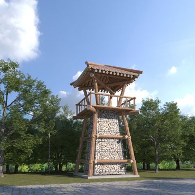 中式瞭望观景塔