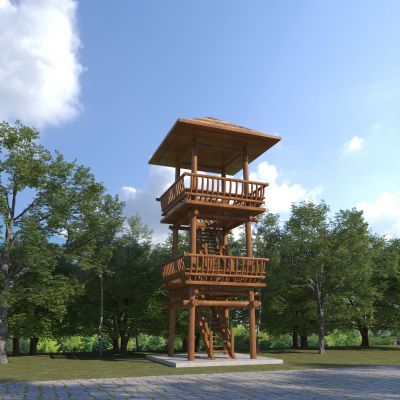 中式瞭望观景塔