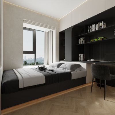 现代榻榻米卧室儿童房