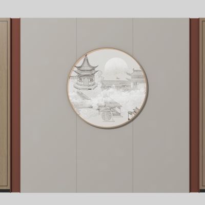 新中式餐厅背景