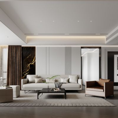现代高级灰客厅