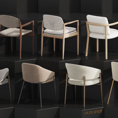 现代新中式休闲椅 单椅