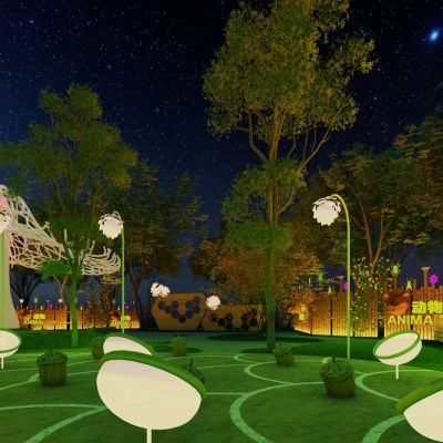 现代昆虫动物文化生态森林科普教育公园广场景观