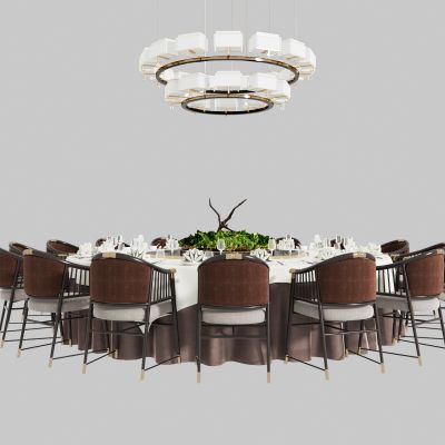 中餐厅包房餐桌椅组合