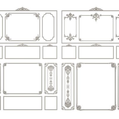 构件线条  雕花线条 石膏线