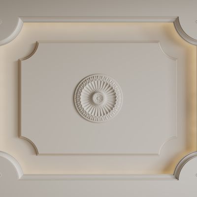 法式天花吊顶 卧室吊顶 客餐厅吊顶
