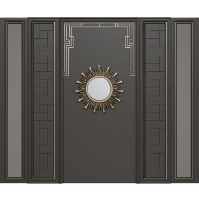 法式背景墙 护墙板 雕花线条