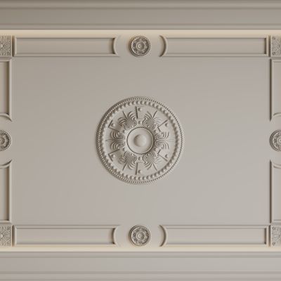 法式天花吊顶 卧室吊顶 客餐厅吊顶