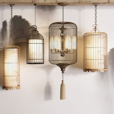 中式灯笼吊灯 金属吊灯