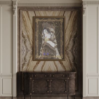 法式背景墙 护墙板 雕花线条