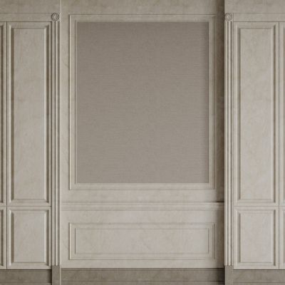 法式背景墙 护墙板 雕花线条