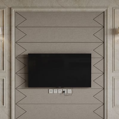 法式背景墙 护墙板 雕花线条