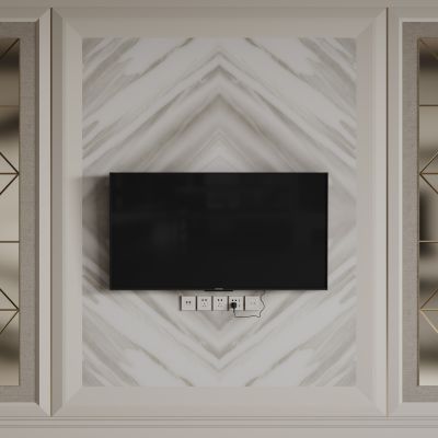 法式背景墙 护墙板 雕花线条