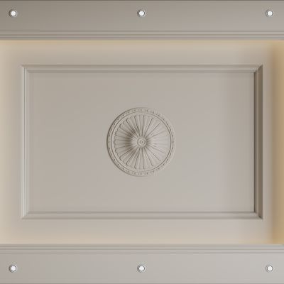 法式天花吊顶 卧室吊顶 客餐厅吊顶