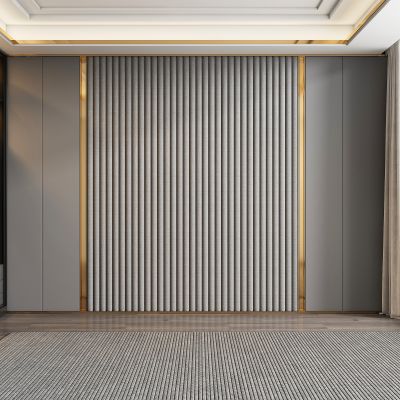 现代卧室背景墙