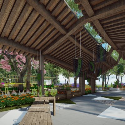 现代昆虫动物文化生态森林科普教育公园广场景观