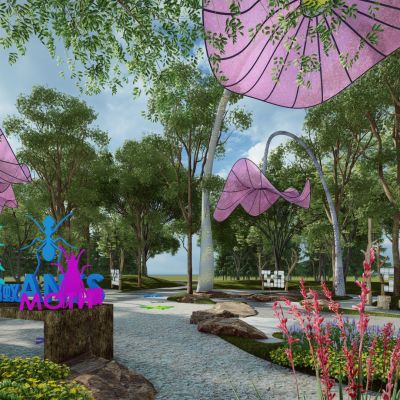 现代昆虫动物文化生态森林科普教育公园广场景观