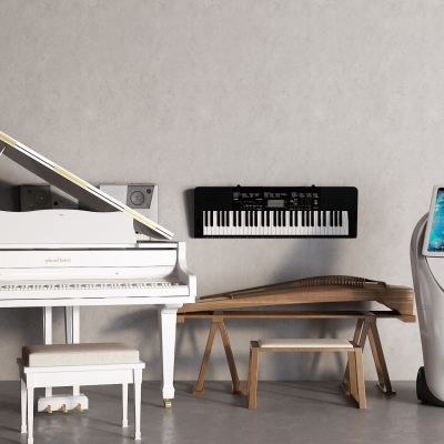 现代钢琴 古筝 电子琴