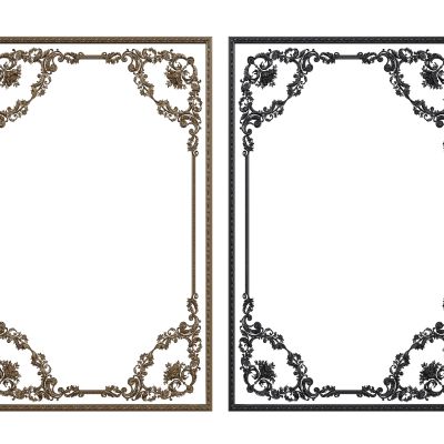 欧式雕花线条