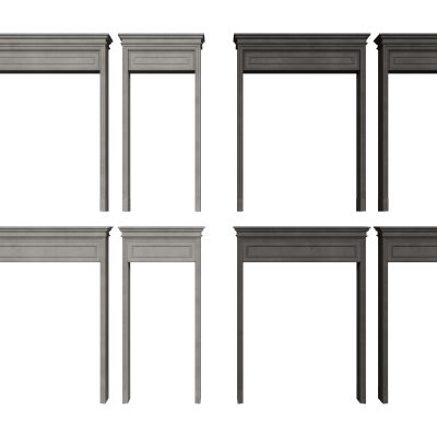 欧式柱子 雕花门楣 门套