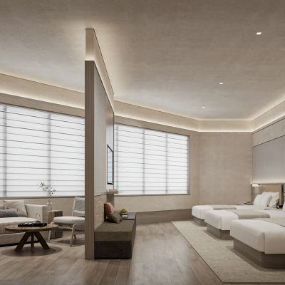 现代酒店客房3D模型