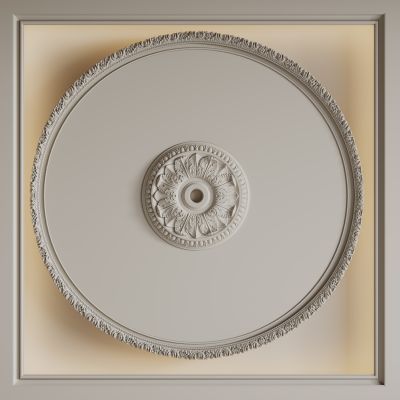 法式圆形天花吊顶