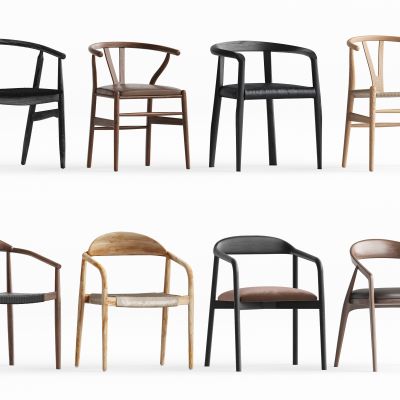 现代新中式休闲椅  单椅