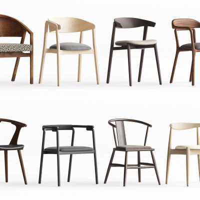 现代新中式休闲椅  单椅