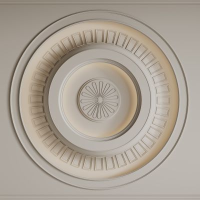 法式圆形天花吊顶