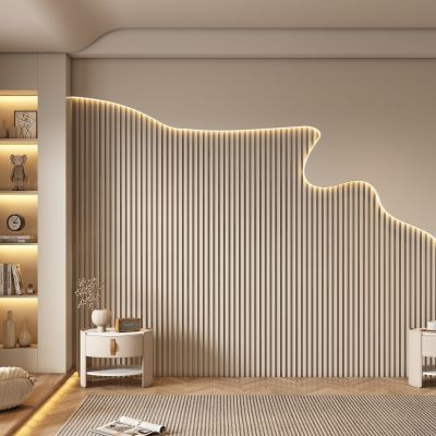 现代卧室背景墙