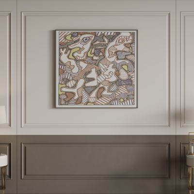 法式背景墙 雕花线条 床头背景墙