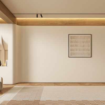 现代侘寂客厅背景墙