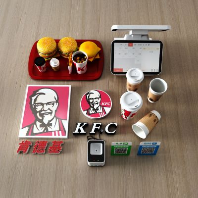 现代汉堡 快餐 可乐 收款码 收银机