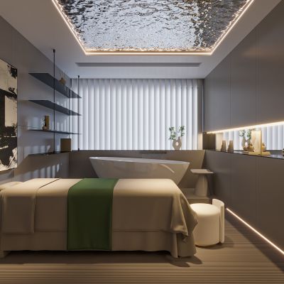 现代美容院SPA包间 美容院包间 美甲店