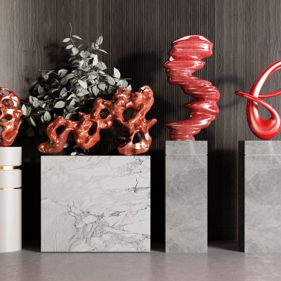 现代景观石 工艺品 石头摆件 雕塑