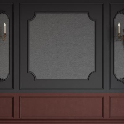 法式床头背景墙