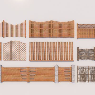 现代木篱笆