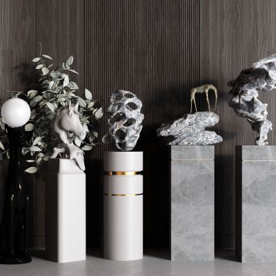 现代景观石 工艺品 石头摆件 雕塑