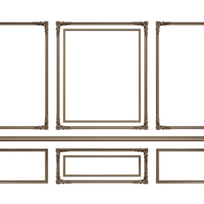 法式线条 雕花线条 构件线条 石膏线