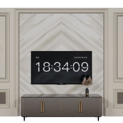 法式电视背景墙