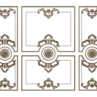 法式线条 雕花线条 构件线条 石膏线