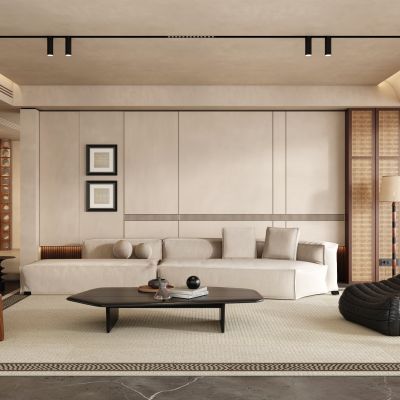 侘寂中古风客厅  侘寂客厅