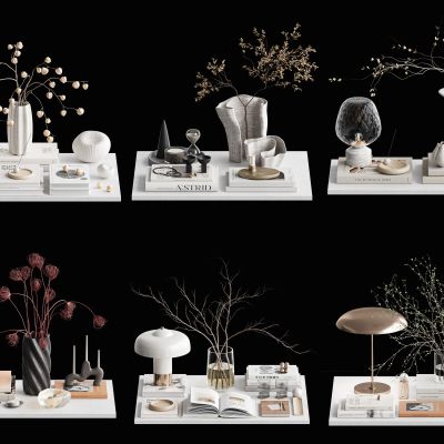 北欧原木风家居摆件 组合摆件 桌面摆件 装饰品