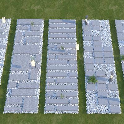 中式汀步 园林铺装