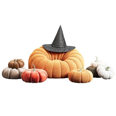 装饰南瓜椅和装饰枕头