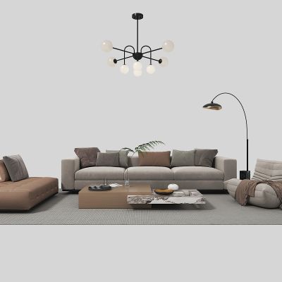 现代沙发茶几组合